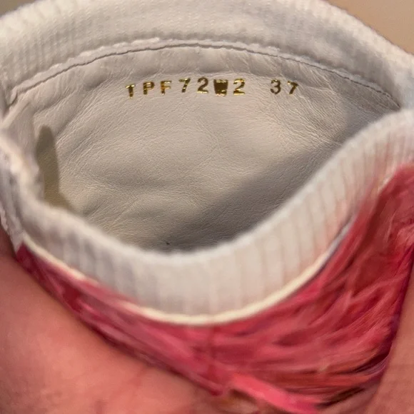 $1,795  NEW Valentino Garavani Goose Feather Zip-Up Sneakers (37 EU)  NIB - Picture 8 of 10